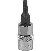 Loops 3mm Forged Hex Socket Bit - 1/4" Square Drive - Chrome Vanadium Wrench Socket