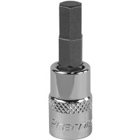 Loops 6mm Forged Hex Socket Bit - 1/4" Square Drive - Chrome Vanadium Wrench Socket