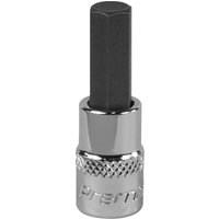 Loops 7mm Forged Hex Socket Bit - 1/4" Square Drive - Chrome Vanadium Wrench Socket