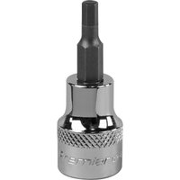 Loops 4mm Forged Hex Socket Bit - 3/8" Square Drive - Chrome Vanadium Wrench Socket