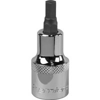 Loops 6mm Forged Hex Socket Bit - 1/2" Square Drive - Chrome Vanadium Wrench Socket