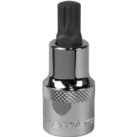 Loops M10 Forged Spline Socket Bit - 1/2" Square Drive - Chrome Vanadium Wrench Socket