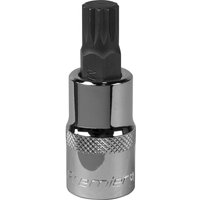 Loops M12 Forged Spline Socket Bit - 1/2" Square Drive - Chrome Vanadium Wrench Socket