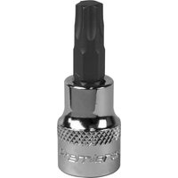 Loops T45 TRX Star Socket Bit - 3/8" Square Drive - PREMIUM S2 Steel Head Knurled Grip in Metallics