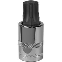Loops T80 TRX Star Socket Bit - 1/2" Square Drive - PREMIUM S2 Steel Head Knurled Grip in Metallics