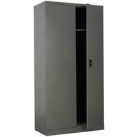 Loops Floor Standing Steel Cabinet - 915 x 460 x 1830mm - Two Door - Cylinder Lock in Metallics