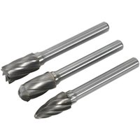 Loops 3 PACK - 10mm Tungsten Carbide Rotary Burr Bits Set - VARIOUS RIPPER / COARSE