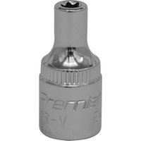 Loops E4 TRX Star Socket Bit - 1/4" Square Drive - PREMIUM Drop Forged Head Knurled