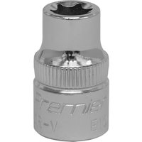 Loops E10 TRX Star Socket Bit - 3/8" Square Drive - PREMIUM Drop Forged Head Knurled