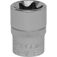 Loops E24 TRX Star Socket Bit - 1/2" Square Drive - PREMIUM Drop Forged Head Knurled