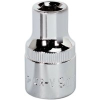 Loops 9mm Forged Steel Drive Socket - 1/2" Square Drive - Polished Chrome Vanadium in Metallics