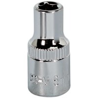 Loops 5mm Forged Steel Drive Socket - 1/4" Square Drive - Polished Chrome Vanadium in Metallics