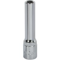 Loops 5.5mm Forged Steel DEEP Drive Socket 1/4" Square Drive Polished Chrome Vanadium in Metallics