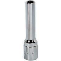 Loops 5mm Forged Steel DEEP Drive Socket - 1/4" Square Drive Polished Chrome Vanadium in Metallics