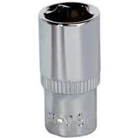 Loops 9mm Forged Steel Drive Socket - 1/4" Square Drive - Polished Chrome Vanadium in Metallics