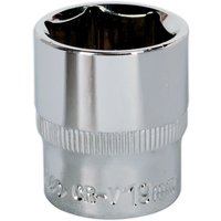 Loops 19mm Forged Steel Drive Socket - 3/8" Square Drive - Polished Chrome Vanadium in Metallics