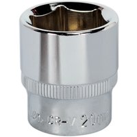 Loops 20mm Forged Steel Drive Socket - 3/8" Square Drive - Polished Chrome Vanadium in Metallics