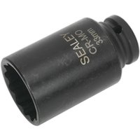 Loops 33mm Bi-Hex Deep Impact Socket - 1/2 Inch Sq Drive - Chromoly Wrench Socket