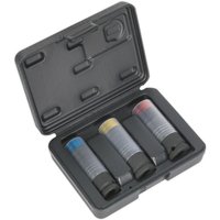 Loops 3 PACK - Alloy Wheel ULTRA POWER Impact Socket Set - 500Nm Tested & Sleeved