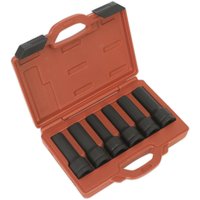Loops 6pc TRX Star Female DEEP IMPACT Socket Bit Set - 3/4" Square Drive - 12 Point
