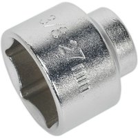 Loops 27mm Low Profile Oil Filter Socket - 3/8" Sq Drive - High Grade Steel Socket in Metallics