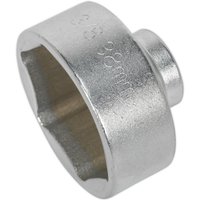 Loops 38mm Low Profile Oil Filter Socket - 3/8" Sq Drive - High Grade Steel Socket in Metallics