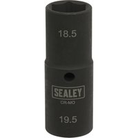 Loops 18.5mm & 19.5mm Double Ended Deep Impact Socket Bit 1/2" Square Drive 80mm Long