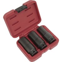 Loops 3 PACK - 17mm 19mm 21mm Counter Weighted Impact Socket Set - 1/2" Square Drive