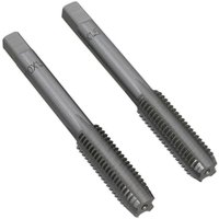 Loops 2 PACK - M10 x 1.5mm Taper & Plug Tap Set - Premium Steel - Socket Threading Bit in Metallics
