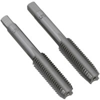 Loops 2 PACK M12 x 1.75mm Taper & Plug Tap Set - Premium Steel - Socket Threading Bit in Metallics