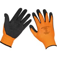 Loops 6 PAIRS Foam Latex Work Gloves - Superior Grip Latex Coating - XL - Wet & Dry
