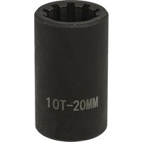Loops 20mm Brake Caliper Socket - 1/2" Sq Drive - 10-Point Profile - for VAG Vehicles