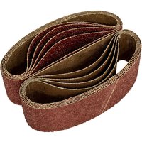 Loops 5 PACK - 75mm x 533mm Sanding Belts - 24 Grit Aluminium Oxide Cloth Backed Set
