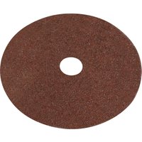 Loops 25 PACK 115mm Fibre Backed Sanding Discs - 24 Grit Aluminium Oxide Round Sheet