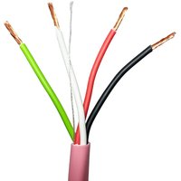 Loops 300m Low Smoke 4 Core Speaker Cable 1.5mm ² OXYGEN FREE COPPER (OFC) LSZH 100V in Black