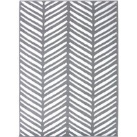 THE RUGS Maestro Collection Herringbone Design Rug in Grey | Size: 120 cm x 170 cm