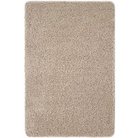 THE RUGS Washable Non Slip Shaggy Rug Soft Stain Resistant Plain in Stone | Size: 140 cm x 200 cm