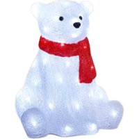 44cm Light up Christmas Polar Bear Decoration 50 Cool LEDs