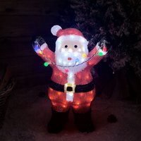 49cm LED Indoor Outdoor Acrylic Santa Christmas Decoration