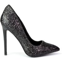 Emerald Pointed Toe Court Shoes Glitter Stiletto High Heels