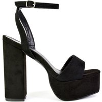 Jayce Strappy Chunky Block High Heel Platform Shoes Square Toe