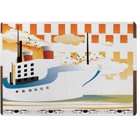Benjamin Tate Design Art Deco Ship Designer Rug in Natural | Size: Large