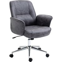 HOMCOM Vinsetto Swivel Office Chair - Charcoal Grey