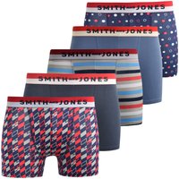 Smith&Jones Men's Nellary Boxers 5 Pack | Size: Medium