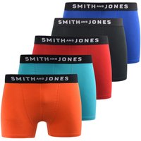 Smith&Jones Men's Tovin Boxers 5 Pack | Size: Medium
