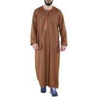 Thobe Jubba Saudi Islamic Arab Eid Emirati Kaftan Jubbah Tassel Robe
