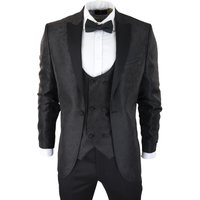 Tuxedo Blazer Waistcoat Brocade Satin Paisley Formal Dinner Jacket True 48R
