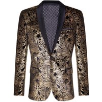 Classic Paisley Velvet Tuxedo Dinner Jacket TailoFit Blazer True 36R