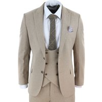 Tweed 3 Piece Formal Wedding Suit 36R