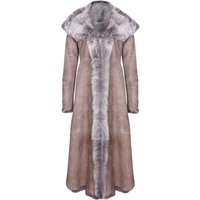Suede Toscana Sheepskin Hooded Trench Coat Rushden
